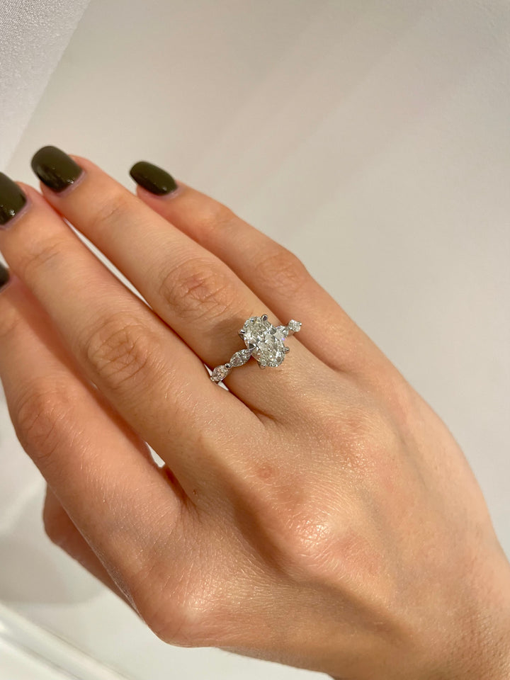 טבעת אירוסין דגם ״מיה ״ 1.40 קראט טבעי