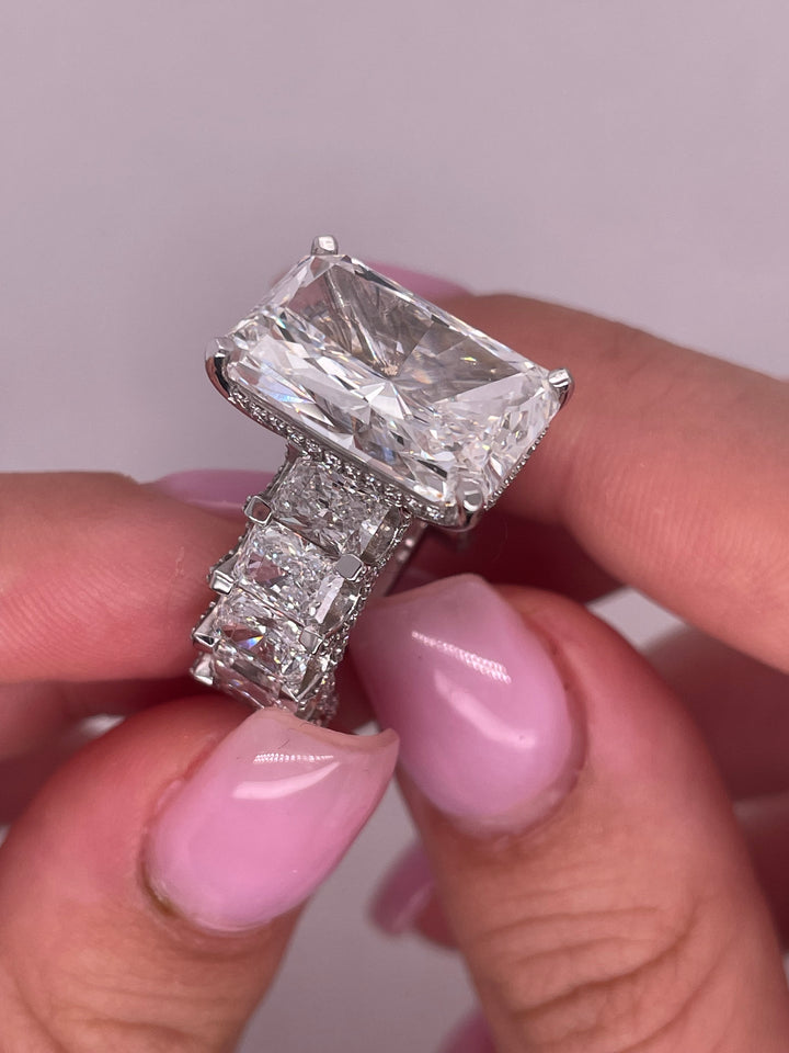 טבעת אירוסין ״דיאן ״ 16 קראט יהלומים מעבדה cvd