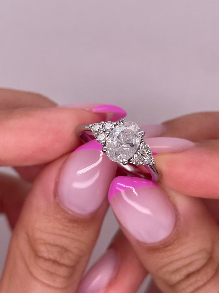 טבעת אירוסין דגם ״נוי״ 1.30 קראט מעבדה cvd