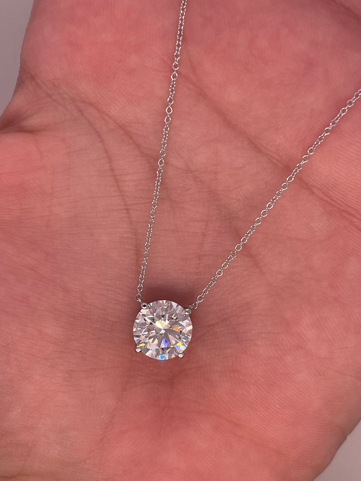 שרשרת יהלום מרחף 2 קראט יהלום טבעי