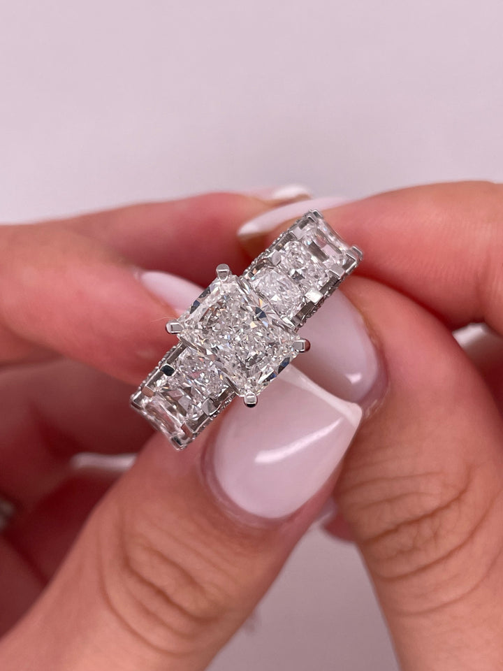 טבעת אירוסין קים 7 קראט מעבדה cvd