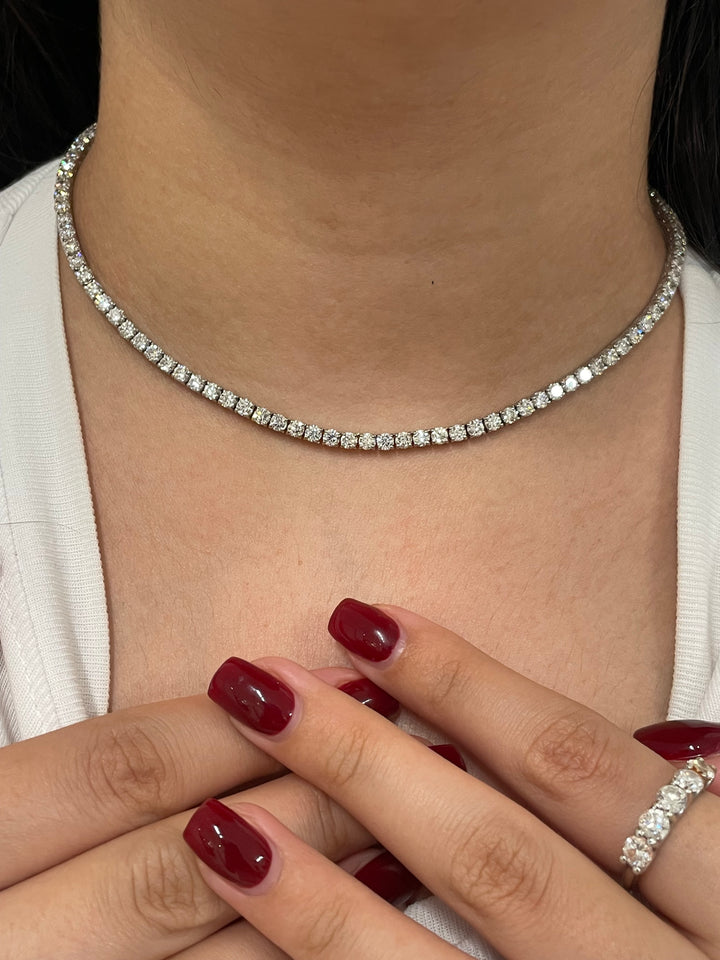 שרשרת יהלומים טניס קולייר 13.50 קראט מעבדה