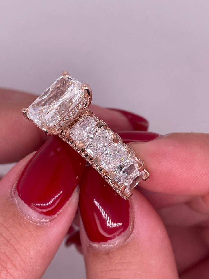 טבעת אירוסין ״דיאן״ 13 קראט מעבדה cvd