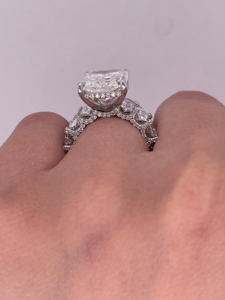 טבעת אירוסין ״דיאן ״ 16 קראט יהלומים מעבדה cvd