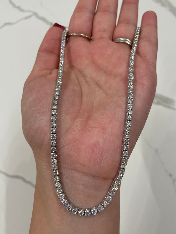 שרשרת יהלומים טניס קולייר 13.50 קראט מעבדה