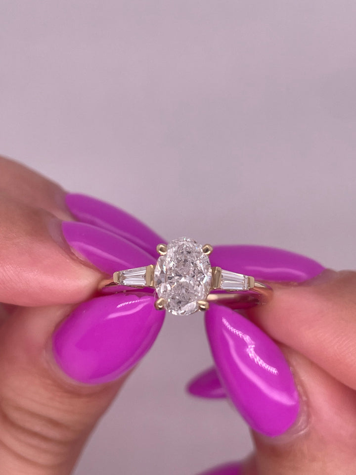 טבעת אירוסין מיה 2 קראט מעבדה cvd