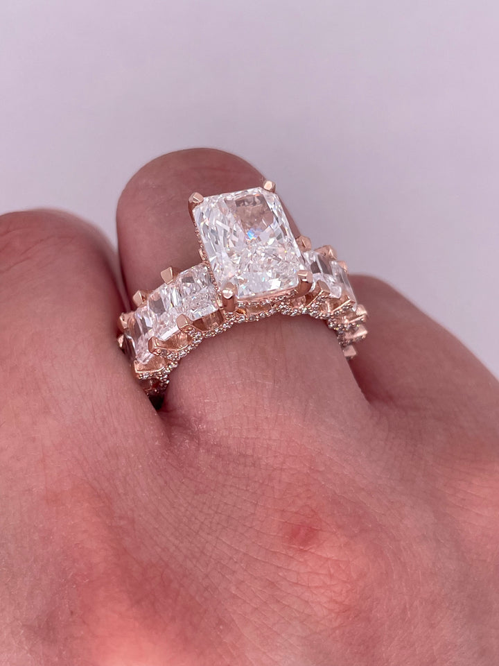 טבעת אירוסין ״דיאן״ 13 קראט מעבדה cvd