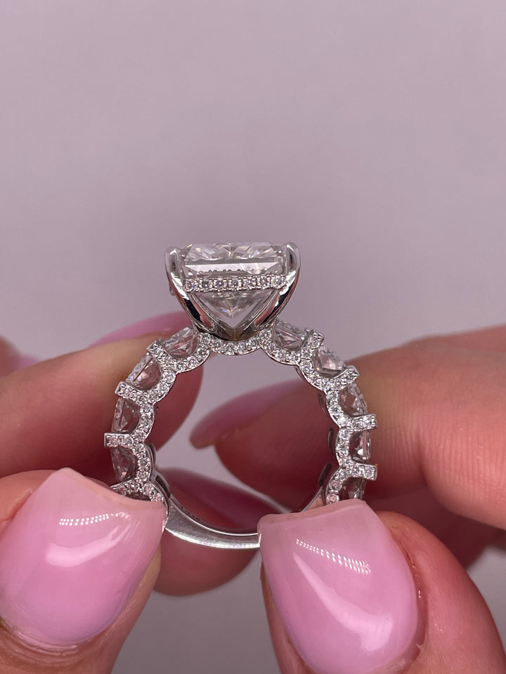 טבעת אירוסין ״דיאן ״ 16 קראט יהלומים מעבדה cvd