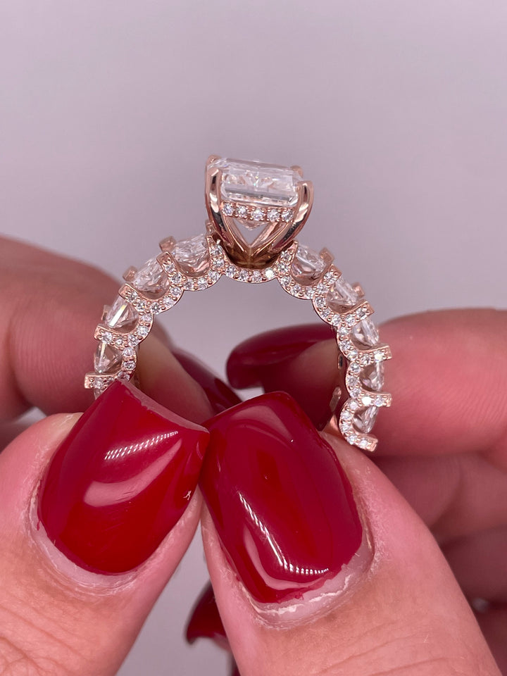 טבעת אירוסין ״דיאן״ 13 קראט מעבדה cvd