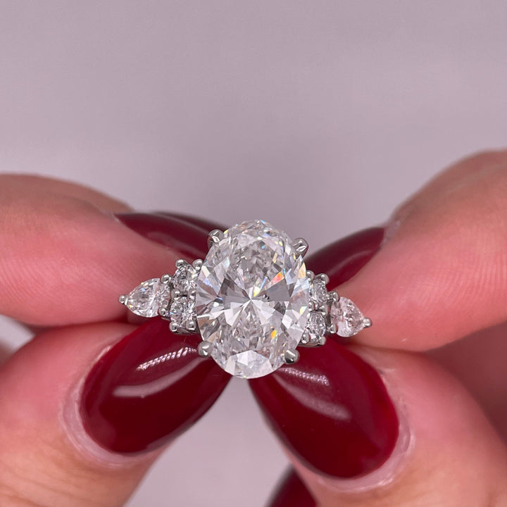 טבעת אירוסין דיאן 3.60 קראט טבעי