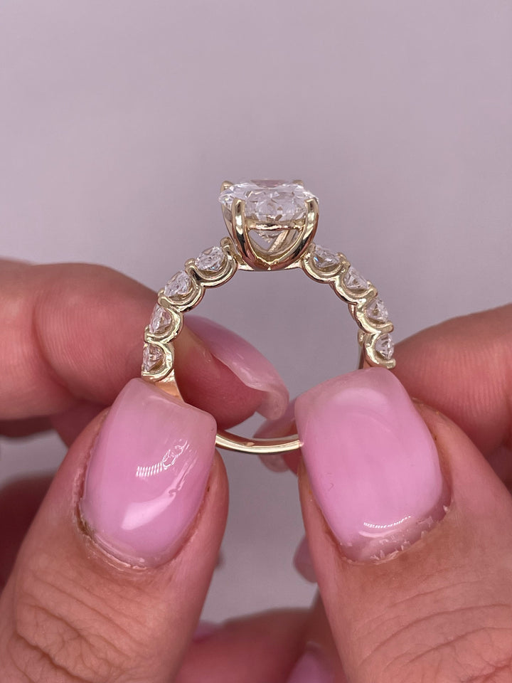 טבעת אירוסין מייה 4.60 קראט יהלומים טבעי