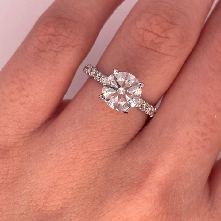 טבעת אירוסין קלאסית 1.75 קראט טבעי