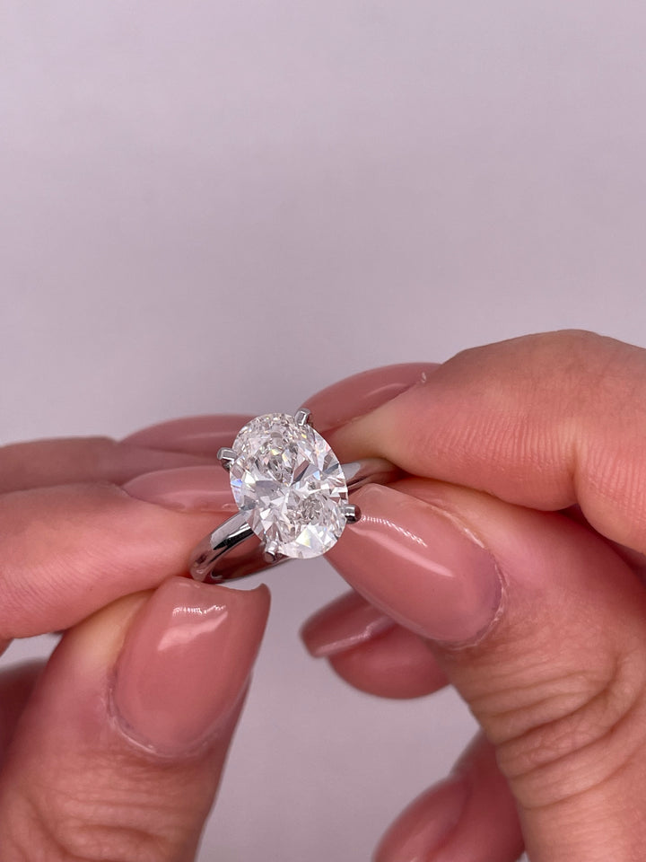 טבעת אירוסין סוליטר קלאסית 1.50 קראט טבעי