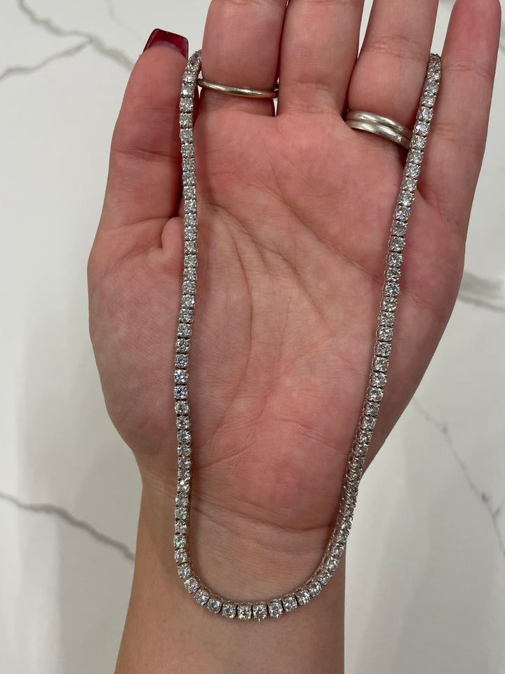 שרשרת יהלומים טניס קולייר 13.50 קראט מעבדה