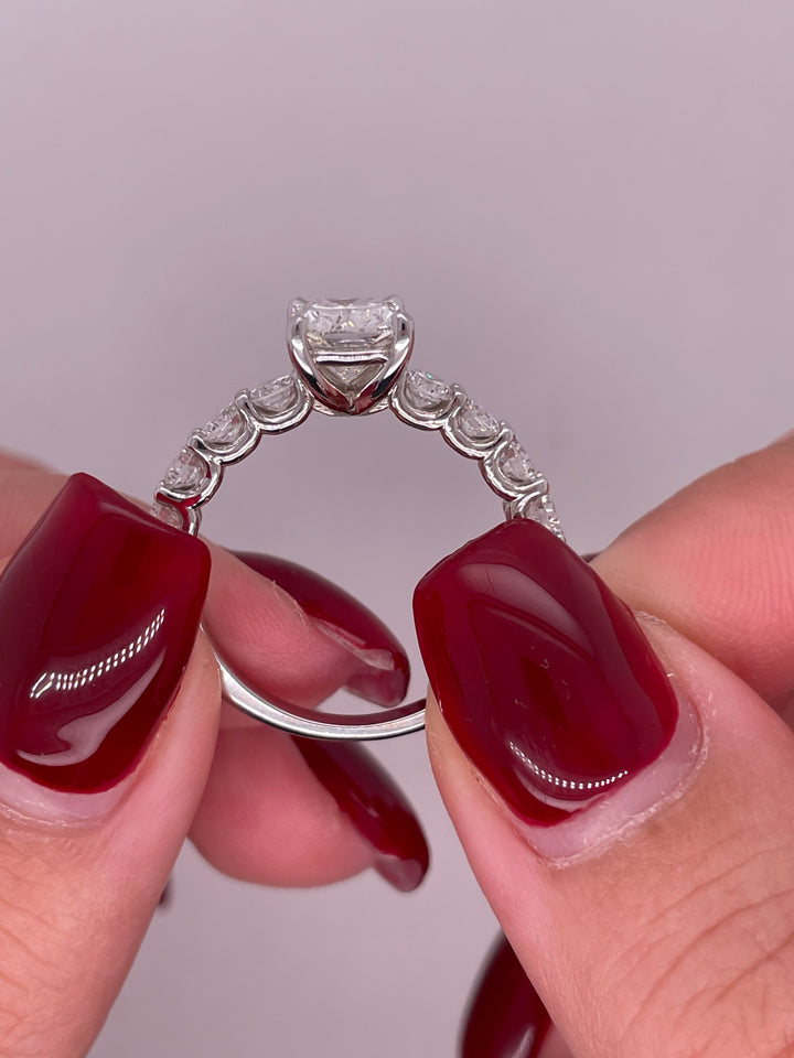 טבעת אירוסין דגם ״סבן״  1.30 קראט טבעי