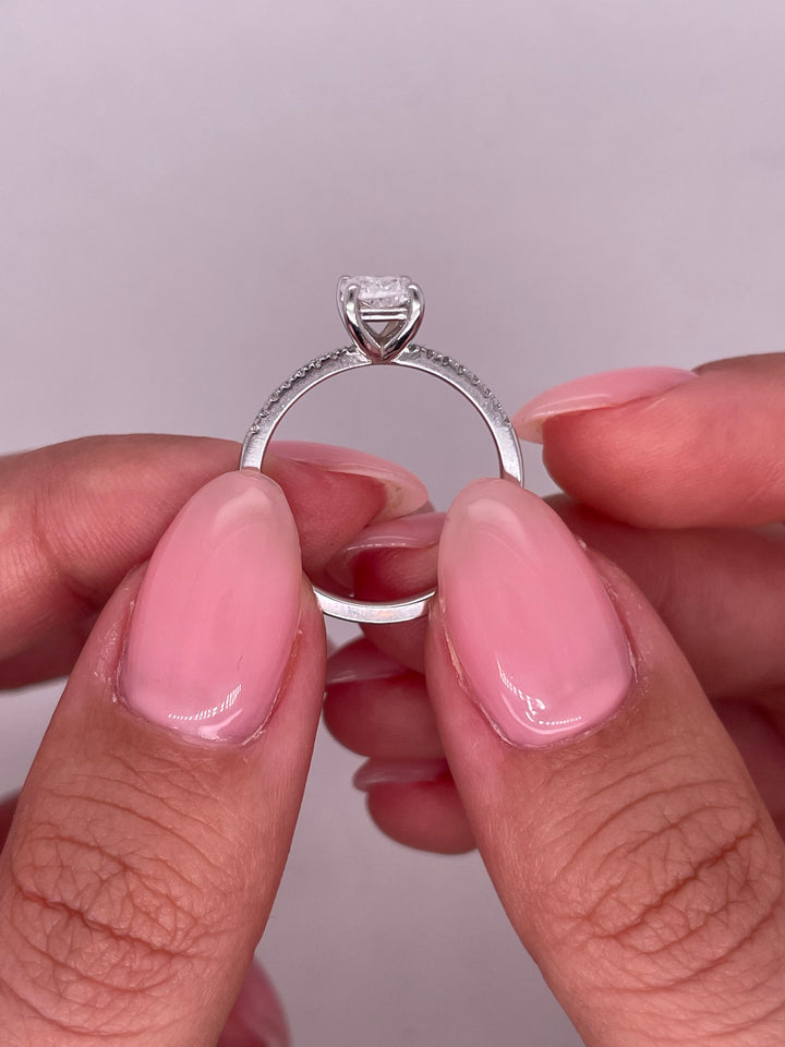 טבעת אירוסין קלאסית 1.25 קראט טבעי