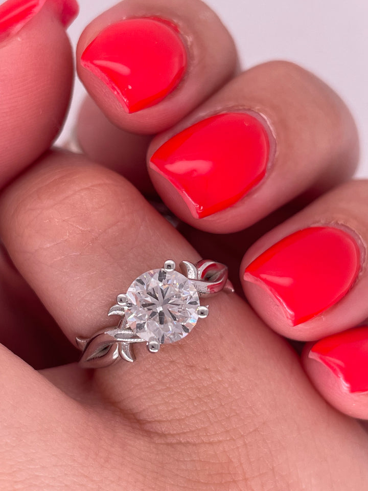 טבעת אירוסין ״קרולינה״ 1.50 קראט טבעי