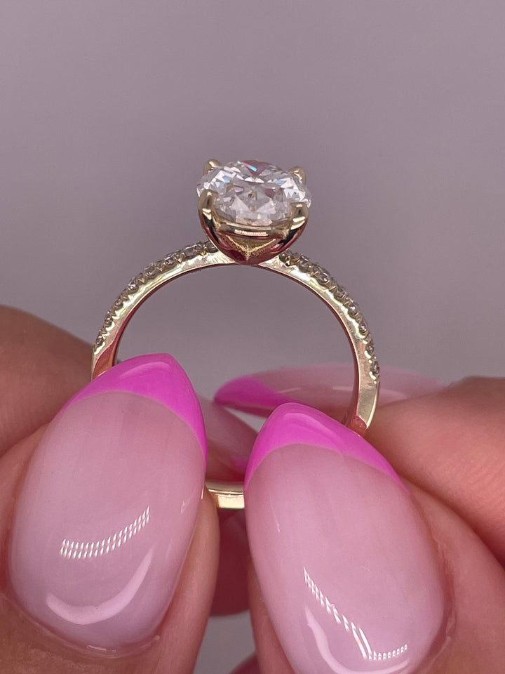 טבעת אירוסין קלאסית 1.15 קראט טבעי