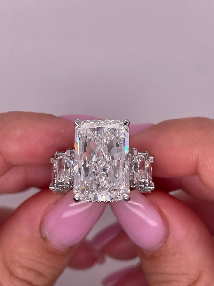 טבעת אירוסין ״דיאן ״ 16 קראט יהלומים מעבדה cvd