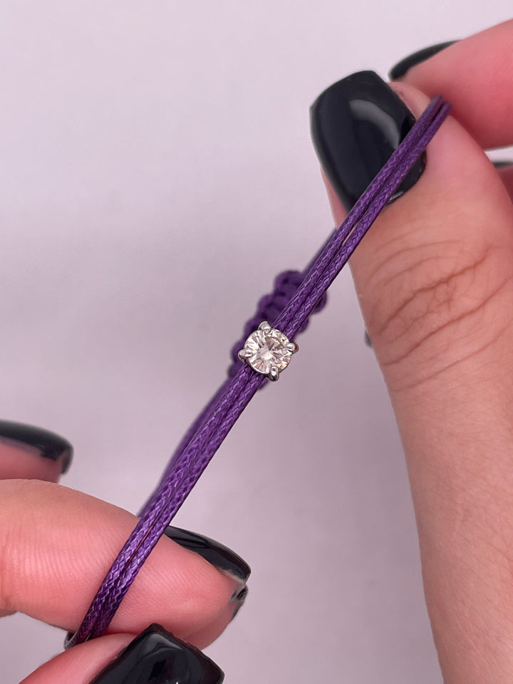 צמיד חוט יהלום 0.30 קראט יהלום טבעי