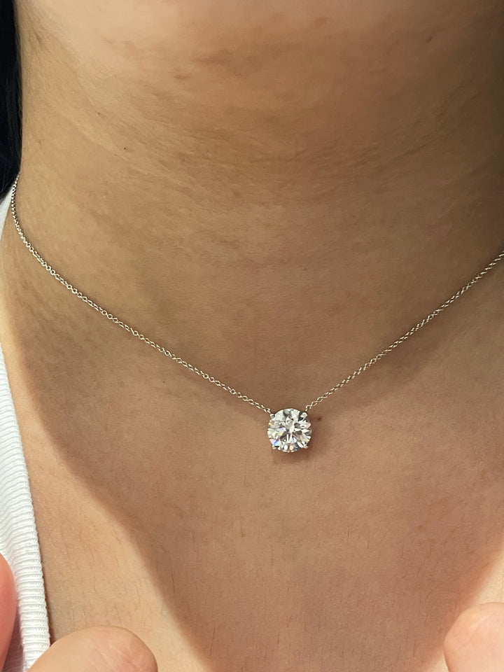 שרשרת יהלום מרחף 3 קראט