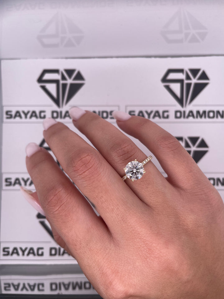 טבעת אירוסין קלאסית 1.50 קראט טבעי