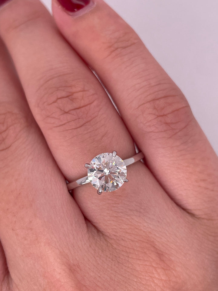 טבעת אירוסין סוליטר 1 קראט טבעי