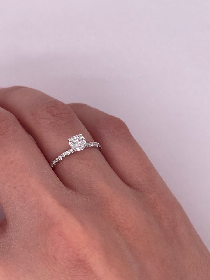 טבעת אירוסין קלאסית ״דגם 200״ 0.70 קראט טבעי