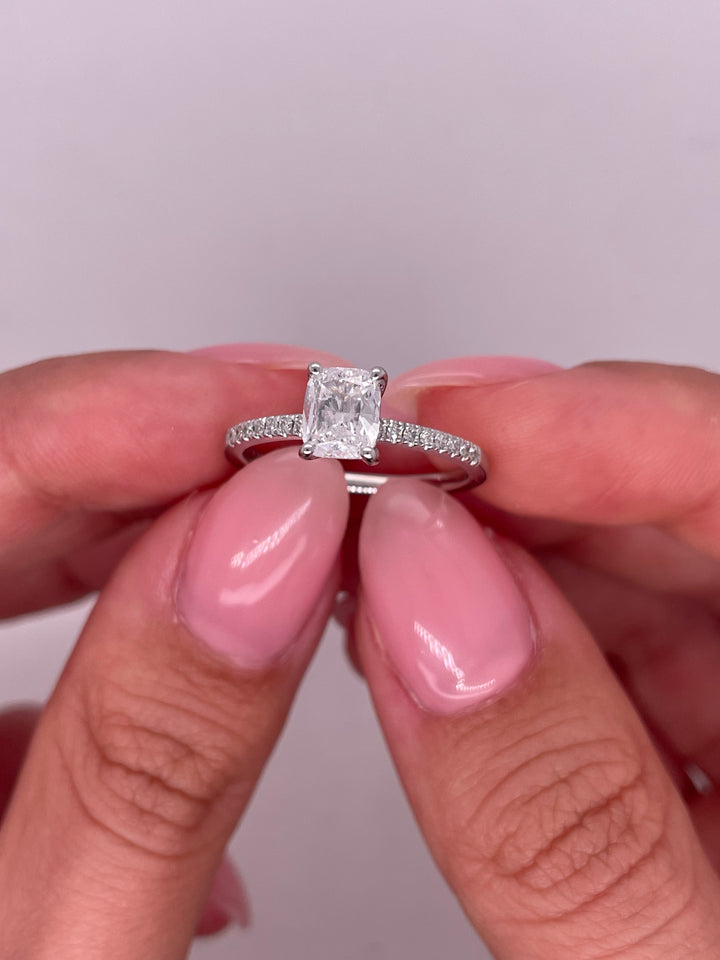 טבעת אירוסין קלאסית 1.25 קראט טבעי