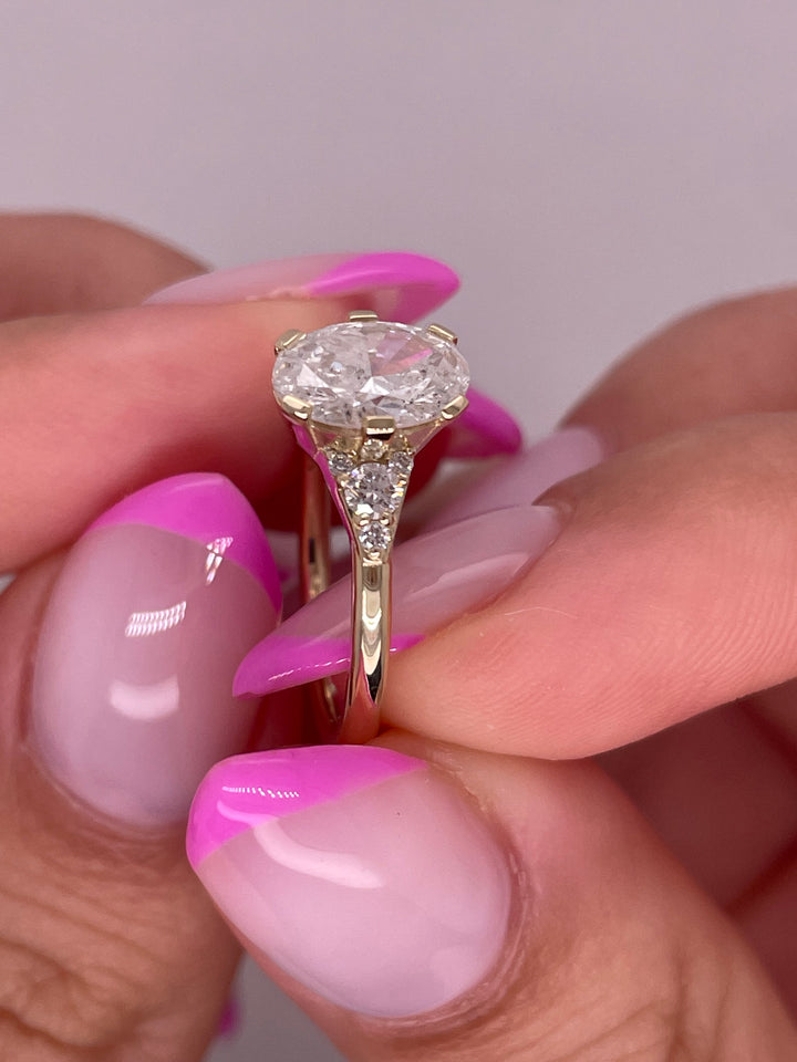 טבעת אירוסין דגם אריאן 1.25 קראט טבעי