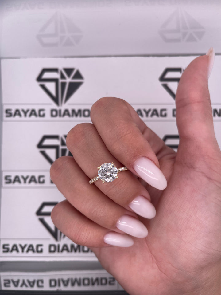 טבעת אירוסין קלאסית 1.50 קראט טבעי