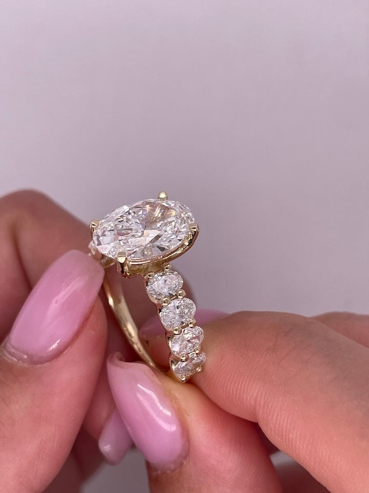 טבעת אירוסין מייה 4.60 קראט יהלומים טבעי