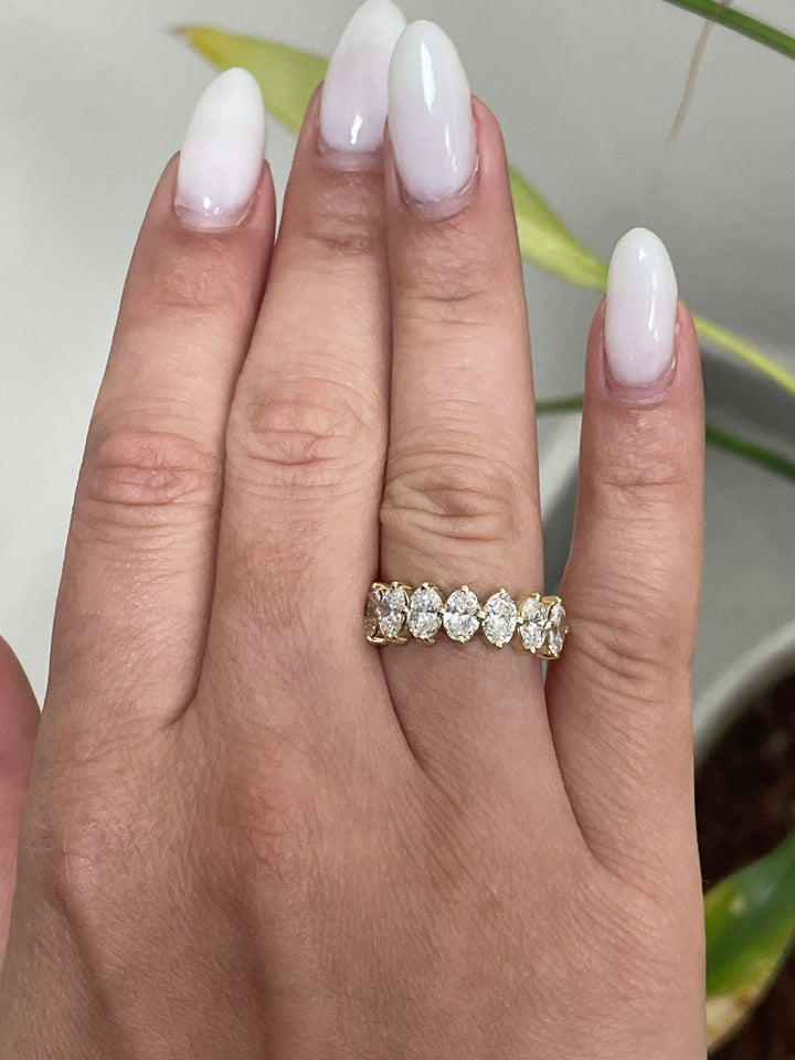 טבעת יהלומים ספירלה 2 קראט