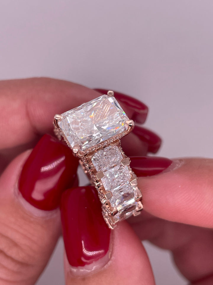 טבעת אירוסין ״דיאן״ 13 קראט מעבדה cvd