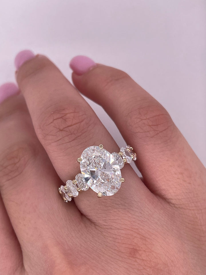 טבעת אירוסין מייה 4.60 קראט יהלומים טבעי