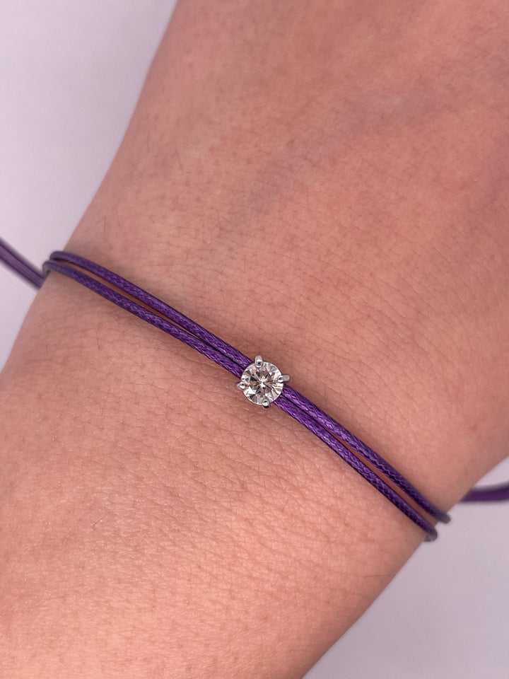 צמיד חוט יהלום 0.30 קראט יהלום טבעי