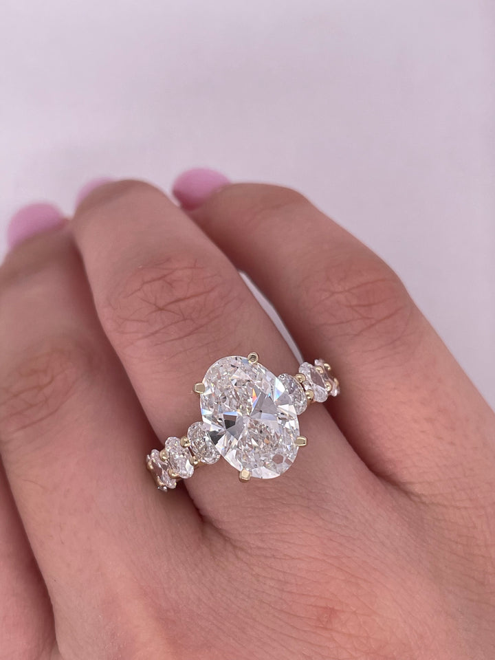 טבעת אירוסין מייה 4.60 קראט יהלומים טבעי