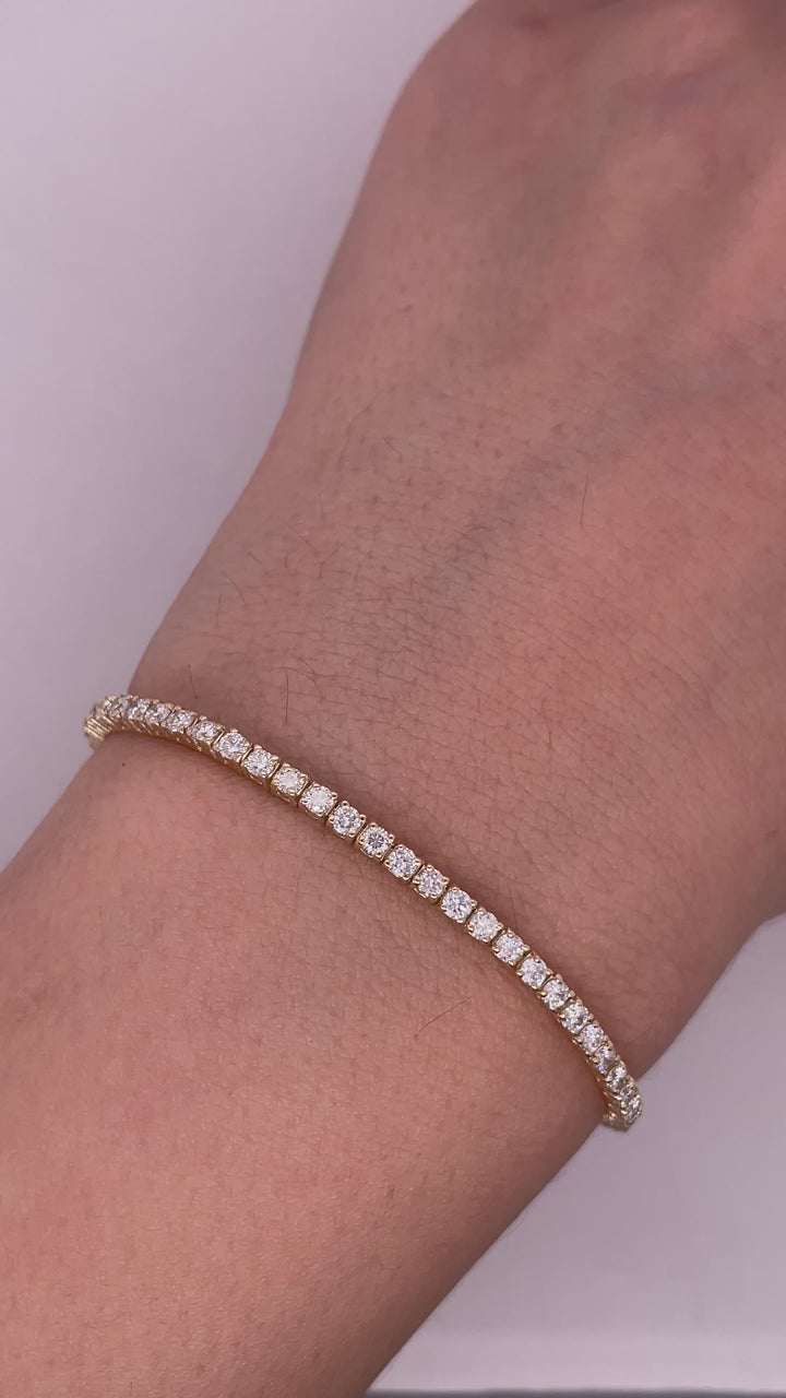 צמיד טניס קלאסי 3.5 קראט מעבדה