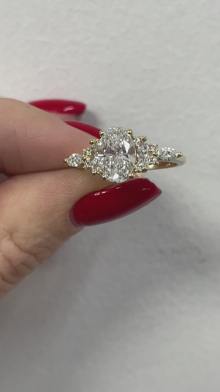 טבעת אירוסין דגם ״הילה״ 2.50 קראט טבעי