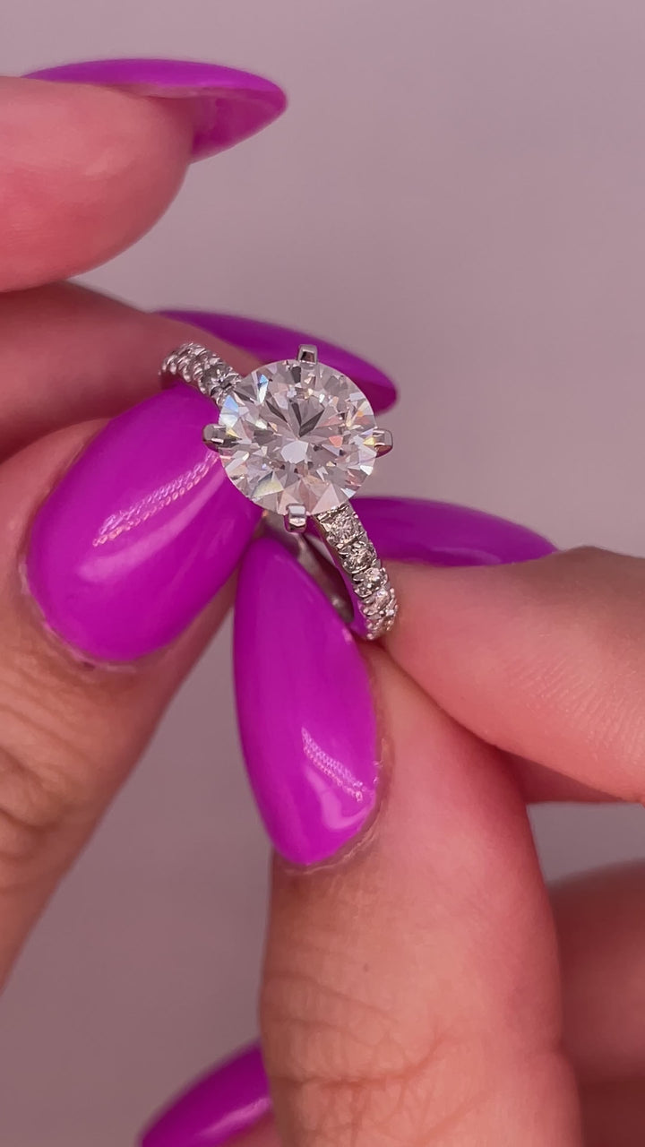 טבעת אירוסין קלאסית 1.75 קראט טבעי