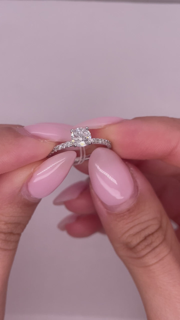 טבעת אירוסין קלאסית ״דגם 200״ 0.70 קראט מעבדה