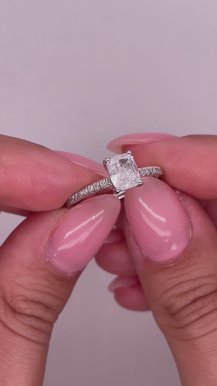 טבעת אירוסין קלאסית 1.25 קראט טבעי