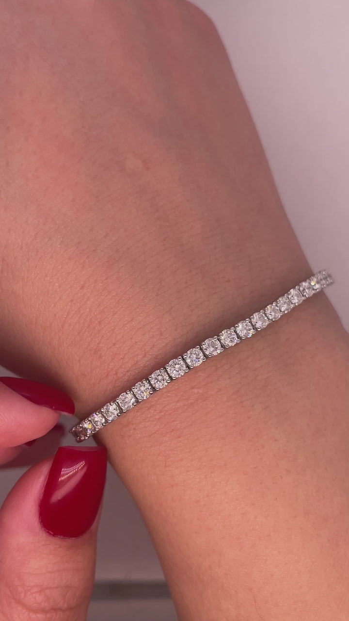 צמיד טניס יהלומים 3 קראט טבעי