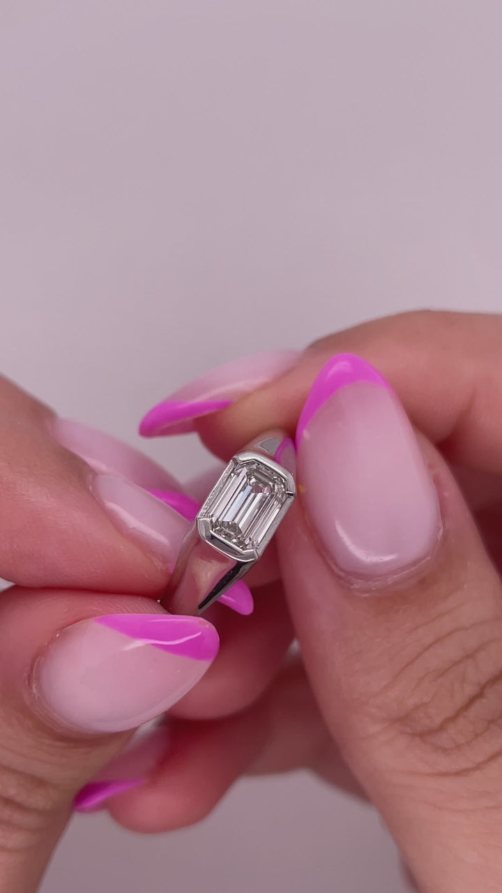 טבעת סוליטר דגם ״ליאן״ 2 קראט מעבדה