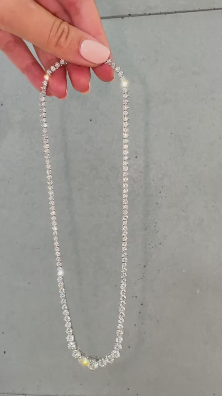 שרשרת קולייר יהלומים ״דגרדה״ 20 קראט מעבדה