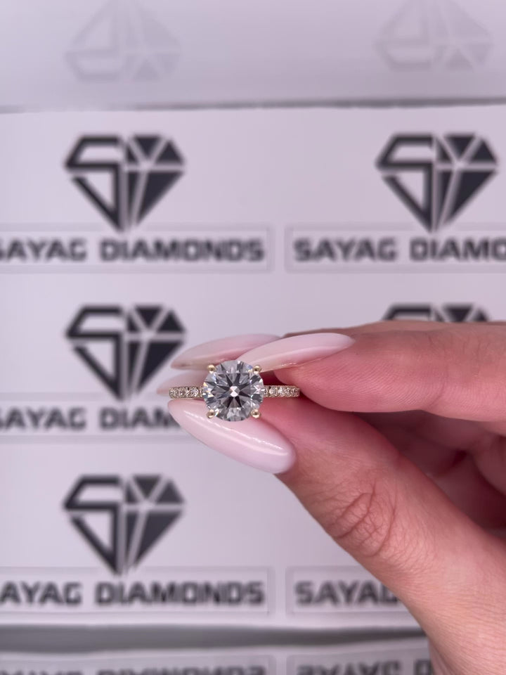 טבעת אירוסין קלאסית 1.50 קראט טבעי