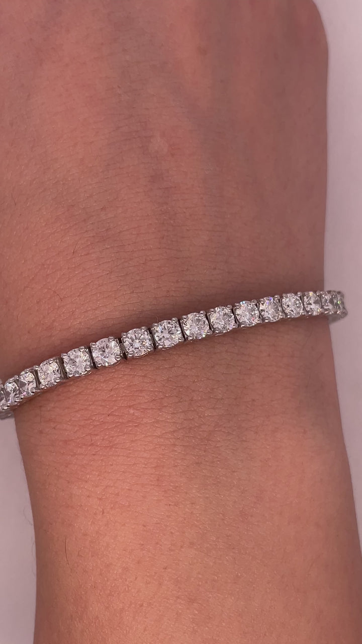 צמיד טניס 9 קראט יהלומים מעבדה