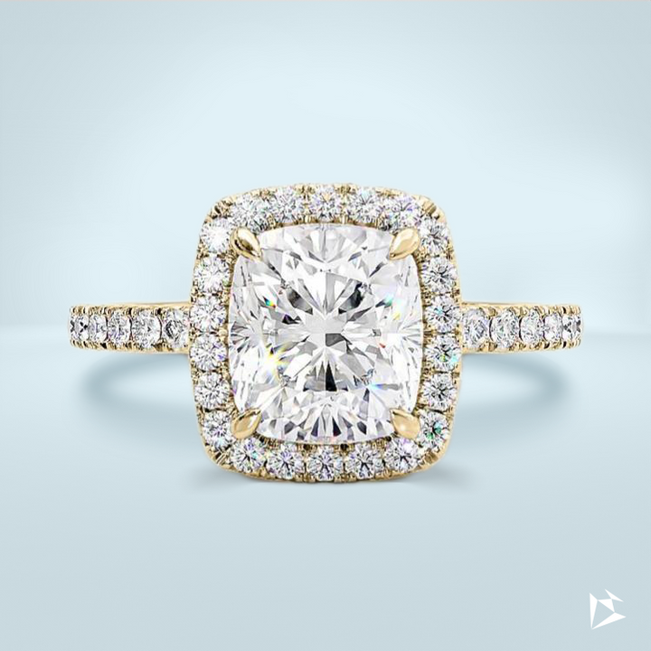 Halo ring 2.50 carats of diamonds